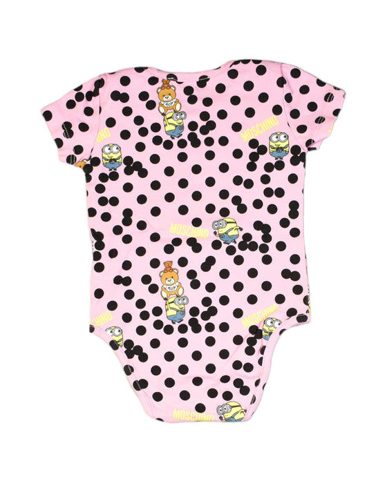 A Pink Bodysuits from Moschino in size 3-6M for girl. (Back View)
