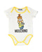 A White Bodysuits from Moschino in size 3-6M for boy. (Front View)