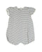 A White Rompers from Petit Bateau in size 12-18M for girl. (Back View)
