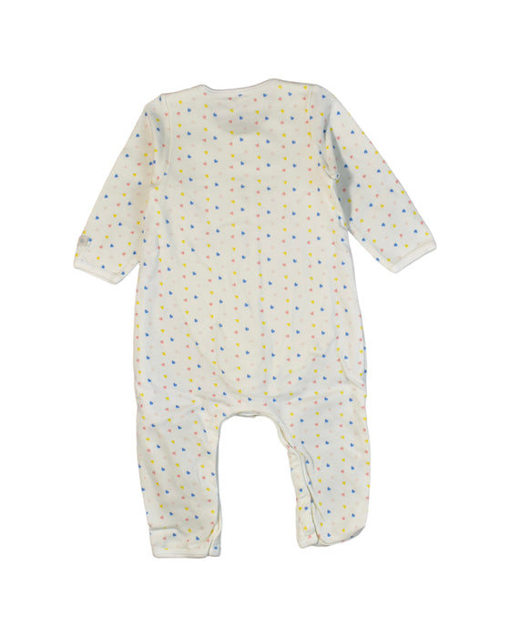 A White Jumpsuits from Petit Bateau in size 6-12M for boy. (Back View)