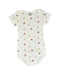 A White Bodysuits from Petit Bateau in size 3T for neutral. (Front View)