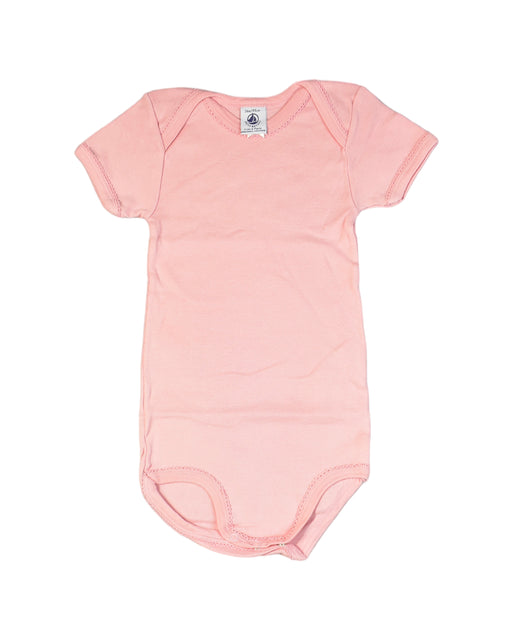 A Pink Bodysuits from Petit Bateau in size 3T for girl. (Front View)