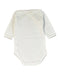A White Bodysuits from Bonpoint in size 3-6M for girl. (Back View)