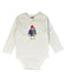 A White Bodysuits from Harrods in size 12-18M for boy. (Front View)