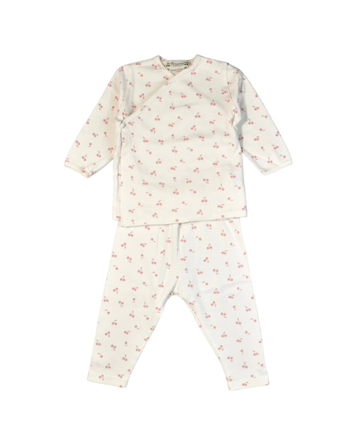 A Ivory Pyjama Sets from Bonpoint in size 3-6M for boy. (Front View)