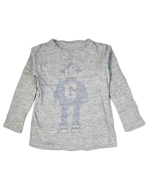 A Grey Long Sleeve Tops from Mauro Grifoni in size 4T for boy. (Front View)