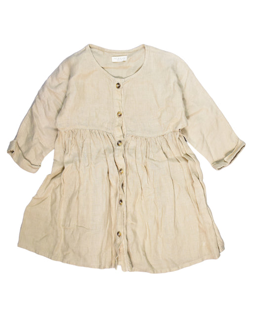 A Brown Long Sleeve Dresses from Nixnut in size 3T for girl. (Front View)