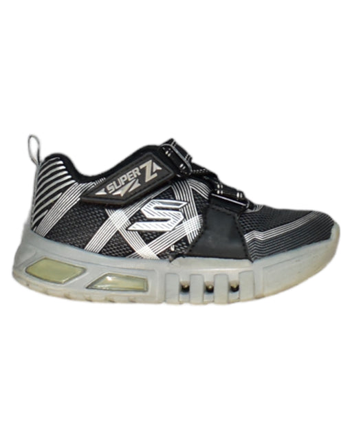 A Black Sneakers from Skechers in size 18-24M for boy. (Front View)
