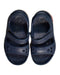 A Blue Sandals from Crocs in size 18-24M for boy. (Back View)