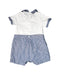 A White Rompers from bloomB in size 6-12M for girl. (Back View)