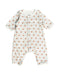 A White Jumpsuits from Petit Bateau in size 0-3M for boy. (Front View)