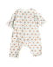A White Jumpsuits from Petit Bateau in size 0-3M for boy. (Back View)