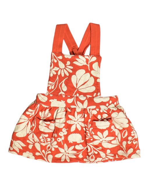 A Orange Sleeveless Dresses from Petit Bateau in size 3-6M for girl. (Front View)