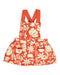 A Orange Sleeveless Dresses from Petit Bateau in size 3-6M for girl. (Front View)