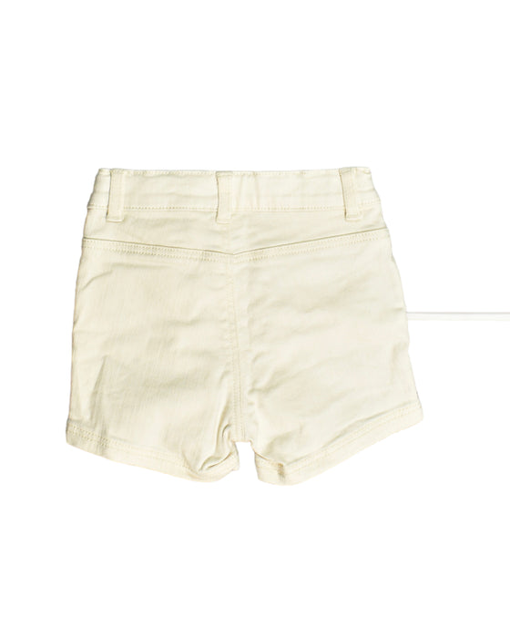 A Yellow Shorts from Petit Bateau in size 3-6M for girl. (Back View)