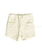 A Yellow Shorts from Petit Bateau in size 3-6M for girl. (Front View)