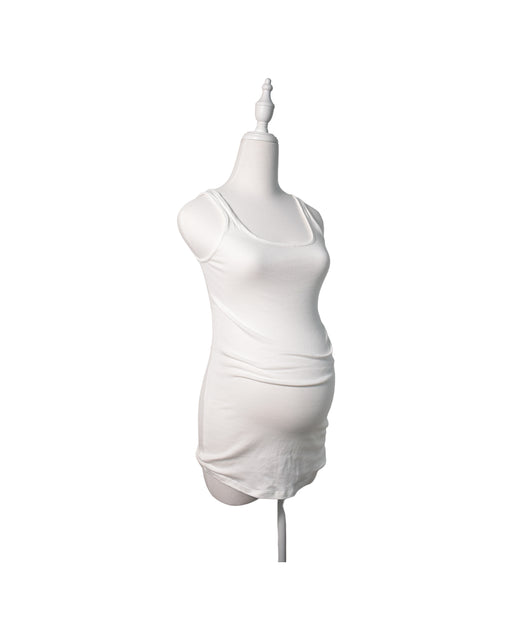 A White Sleeveless Dresses from Ingrid & Isabel in size S for maternity. (Front View)