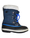 A Blue Winter Boots from Sorel in size 7Y for boy. (Front View)