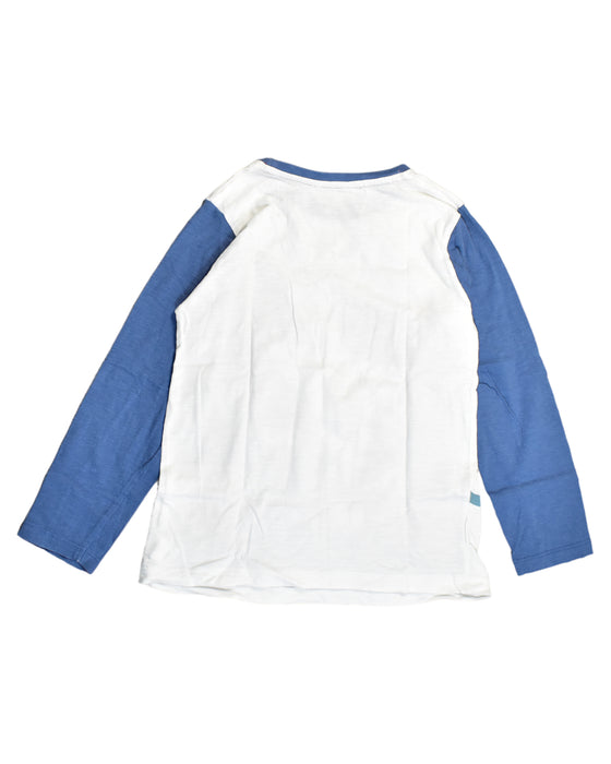 A White Long Sleeve Tops from Jack & Milly in size 6T for boy. (Back View)