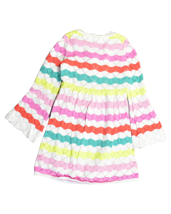 A Multicolour Long Sleeve Dresses from Janie & Jack in size 4T for girl. (Back View)