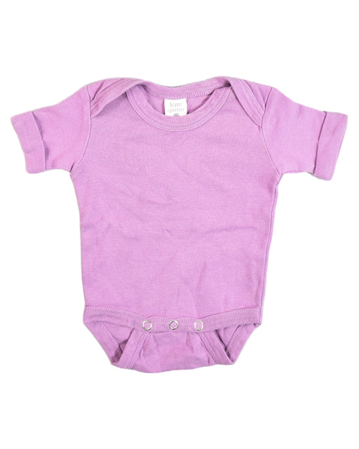 A Purple Short Sleeve Bodysuits from Kate Quinn in size Newborn for girl. (Front View)