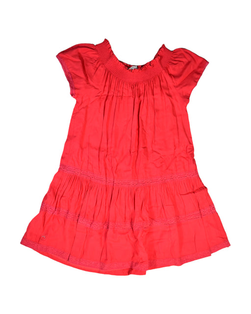 A Red Sleeveless Dresses from Chateau de Sable in size 8Y for girl. (Front View)