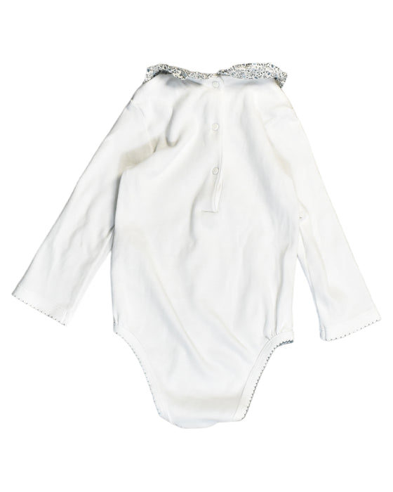 A White Bodysuits from Cyrillus in size 2T for girl. (Back View)