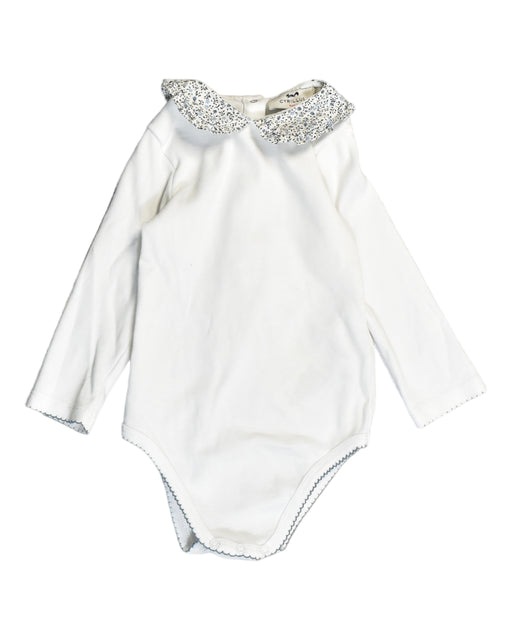 A White Bodysuits from Cyrillus in size 2T for girl. (Front View)