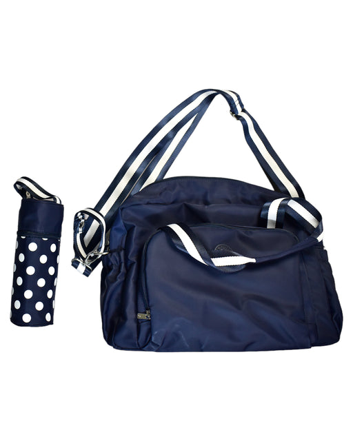 A Blue Diaper Bags from Jacadi in size O/S for girl. (Front View)