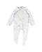 A White Onesies from Purebaby in size 0-3M for neutral. (Front View)