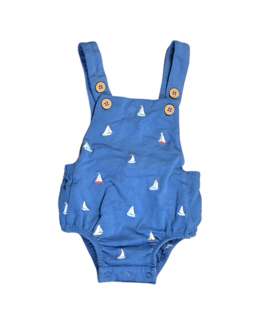 A Blue Bodysuits from Purebaby in size 3-6M for girl. (Front View)