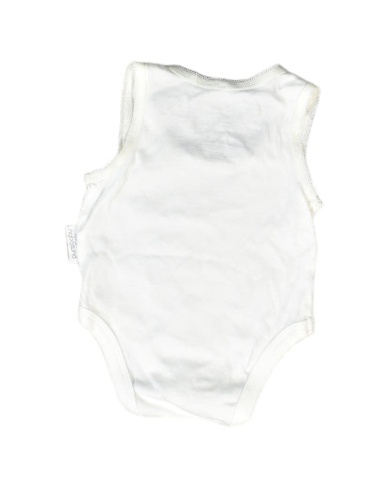 A White Bodysuits from Purebaby in size 0-3M for neutral. (Back View)