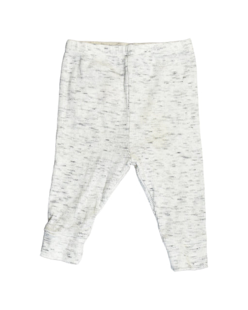 A White Leggings from Purebaby in size 0-3M for boy. (Front View)