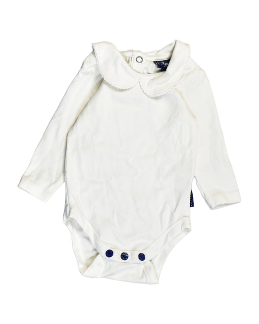 A White Bodysuits from Pappe in size Newborn for girl. (Front View)