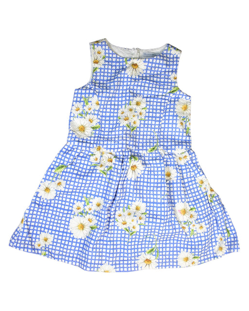 A Blue Sleeveless Dresses from Gingersnaps in size 10Y for girl. (Front View)