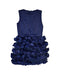 A Blue Sleeveless Dresses from Guess in size 7Y for girl. (Back View)