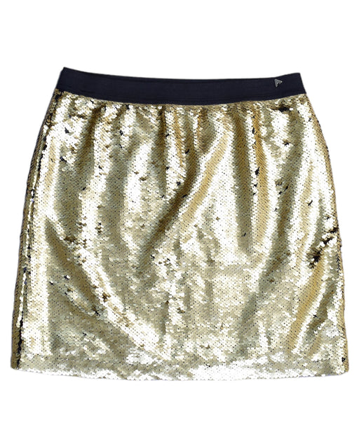 A Gold Short Skirts from Guess in size 10Y for girl. (Front View)
