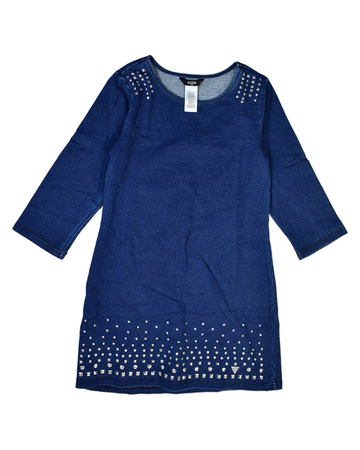 A Blue Long Sleeve Tops from Guess in size 10Y for girl. (Front View)