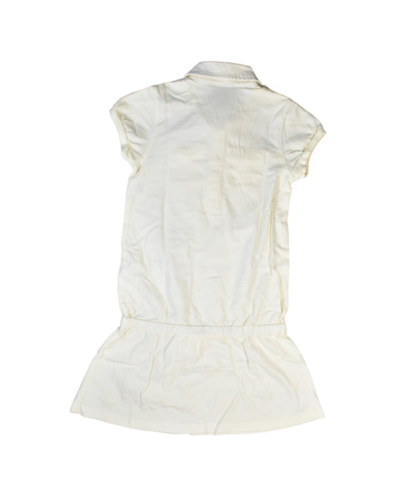 A White Short Sleeve Dresses from Ralph Lauren in size 7Y for girl. (Back View)