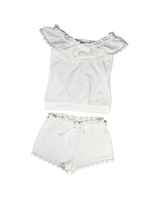 A White Shorts Sets from Nicholas & Bears in size 12Y for girl. (Front View)