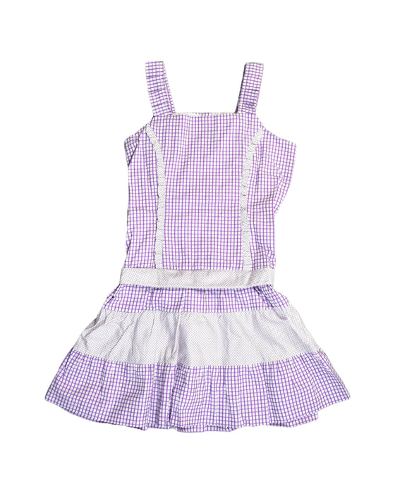 A Purple Sleeveless Dresses from Nicholas & Bears in size 8Y for girl. (Back View)