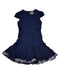 A Navy Short Sleeve Dresses from Nicholas & Bears in size 8Y for girl. (Back View)