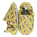 A Yellow Slip Ons from Poco Nido in size 12-18M for neutral. (Front View)