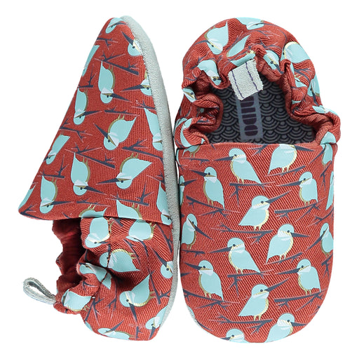 A Brown Slip Ons from Poco Nido in size 6-12M for boy. (Front View)