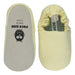 A Yellow Slip Ons from Poco Nido in size 18-24M for neutral. (Back View)