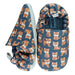 A Navy Slip Ons from Poco Nido in size 6-12M for boy. (Front View)