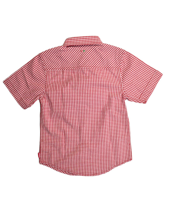 A Red Short Sleeve Polos from Kickers in size 4T for boy. (Back View)