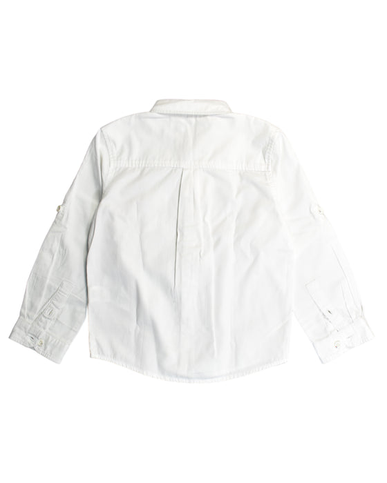 A White Shirts from PONEY in size 4T for boy. (Back View)