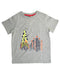 A Grey T Shirts from PONEY in size 4T for boy. (Front View)