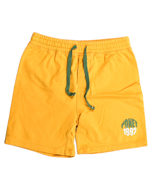 A Yellow Shorts from PONEY in size 5T for boy. (Front View)